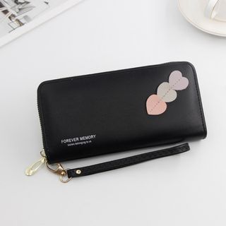 Ví nữ Forever Memory dáng dài họa tiết 3 trái tim