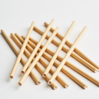 200 ống hút giấy màu nâu kích thước 197x6mm thân thiện môi trường-Dùng cho mọi loại nước ngọt cà phê