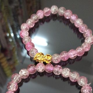 Chuỗi đeo tay đá hồng tỳ hưu