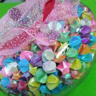 Hủ thủy tinh 1000 sao Hủ thủy tinh 1000 ngôi sao Mua 1 Hủ có sẵn 1000 sao như hình là được giá 480k