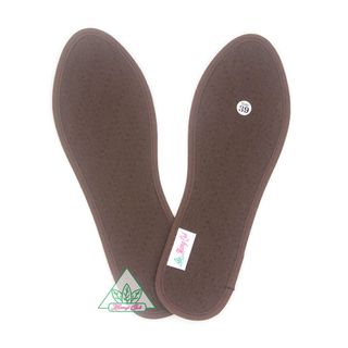 Lót giày Quế vải cotton CI-4 khử mùi hôi chân giúp êm chân ấm chân phòng cảm cúm cải thiên sức khỏe giá sỉ