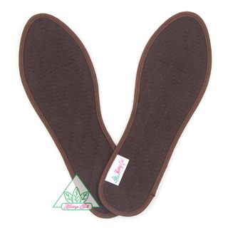 Lót giày Quế Thun Cotton cao cấp CI-10 khử mùi hôi chân giúp êm chân ấm chân phòng cảm cúm cải thiên sức khỏe giá sỉ