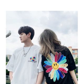 Áo thun nam nữ freesize coton 75