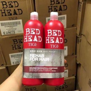 Dầu gội và xả Tigi phục hồi tóc khô xơ