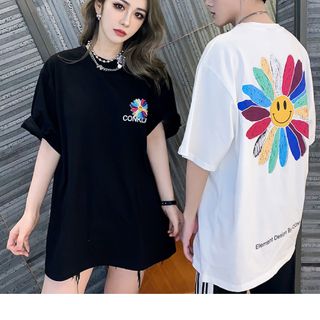 Áo thun nam nữ freesize coton 75