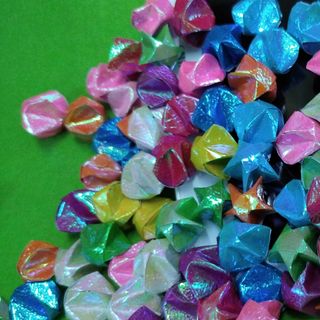 Sao giấy xà cừ đủ màu