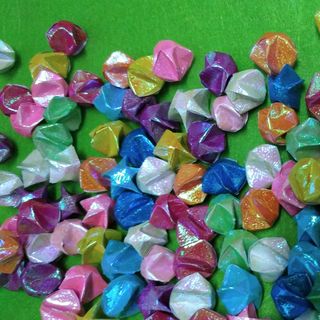 Sao giấy xà cừ đủ màu