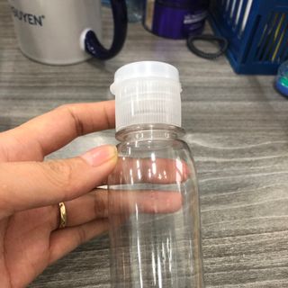 Chai Nhựa Chiết Mỹ Phẩm Nắp Bật 100ml