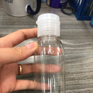Chai Nhựa Chiết Mỹ Phẩm Nắp Bật 100ml