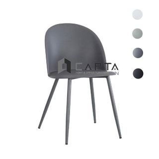 Ghế thân nhựa MARIO-S đen trắng hiện đại giá sỉ