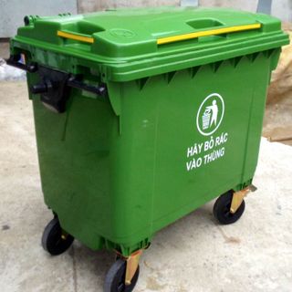 Thùng rác công cộng 660lit giá rẻ Phát Đạt