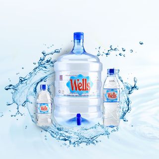 Nước tinh khiết Wells bình 19 lít