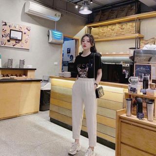 Áo cặp đôi cho mẹ bé in hình thời trang
