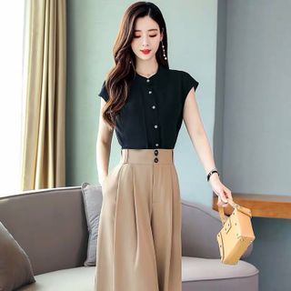 SET ÁO SÁT NÁCH QUẦN ỐNG RỘNG - DT1131