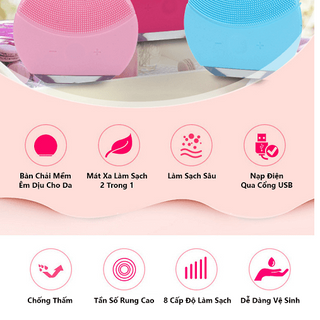 Máy rửa mặt silicon