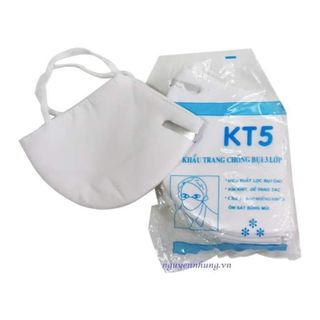 Khẩu Trang KT5 vải lọc kháng khuẩn bụi mịn - tái sử dụng