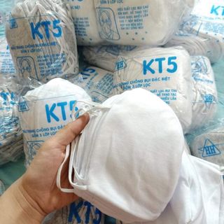 Khẩu Trang KT5 vải lọc kháng khuẩn bụi mịn - tái sử dụng