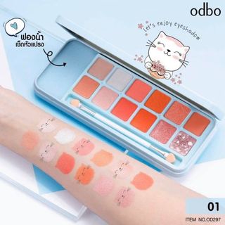 Bảng Phấn Mắt Odbo Sundown Thái Lan 12 Ô Màu Siêu Đẹp