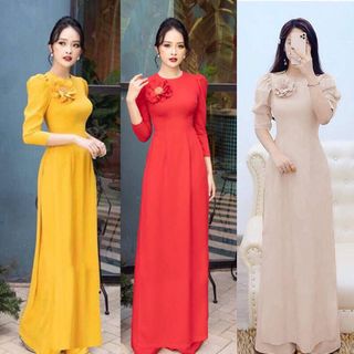 Áo dài cách tân bông hoa AD1