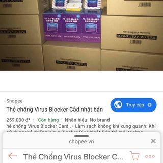 Thẻ chống Virus Blocker Card nhật bản