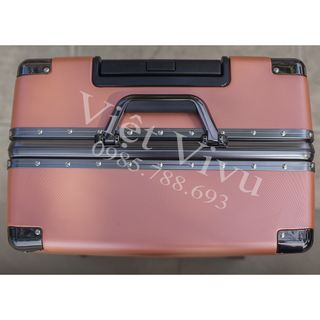 Vali Kéo Du Lịch PC028 20 inch - 7kg Hạng Thương Gia Màu Hồng Gold