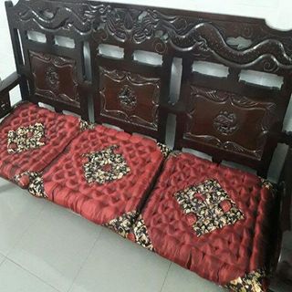 Đệm ngồi bệt gấm thêu vi tính 40x40cm