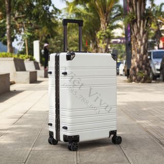 Vali Kéo Du Lịch PC028 20 inch - 7kg Hạng Thương Gia Màu Trắng Cổ