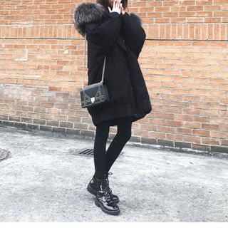 Áo Parka đen