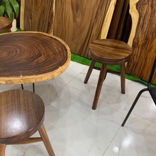 Bàn cafe gỗ me tây D55