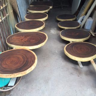 Bàn cafe gỗ me tây D55