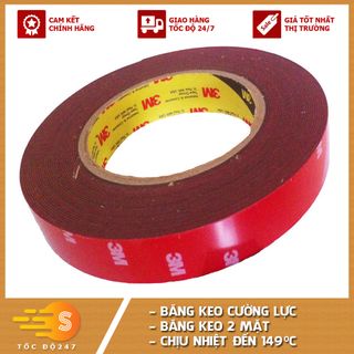 BĂNG KEO CƯỜNG LỰC SIÊU DÍNH 3M KHỔ 20MM X 10M 4229P-20 giá sỉ