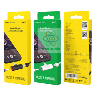 BOROFONE - Jack Chuyển Đổi Từ BV7 Lightning 2 in 1 - 1 Đầu Sạc Lightning 1 Đầu Tai Nghe 35