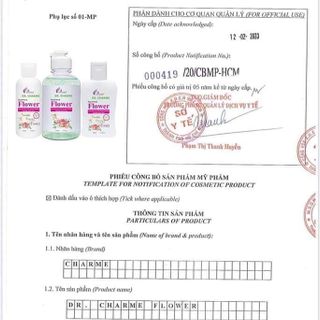 nước rửa tay Dr Charme loại 100ml