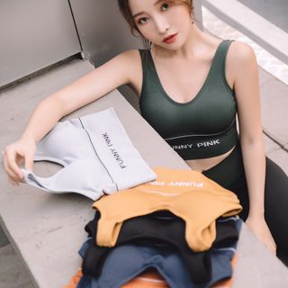Áo tập 3 lỗ bra Funny pink