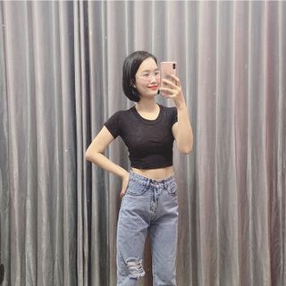 Quần baggy bò