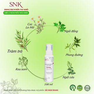 Dung dịch rửa tay khô sát khuẩn SNK Hương Tràm Trà 100 ml