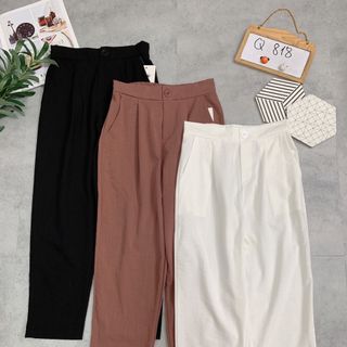 Quần ống suông 1 nút