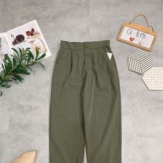 Quần ống suông 1 nút