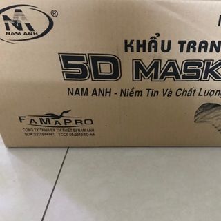 KHẨU TRANG 5D NAM ANH - GIẶT ĐƯỢC 5 LẦN
