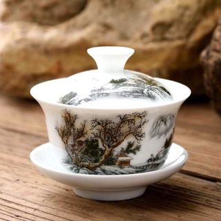 Chén trà có nắp Trung Quốc kiểu cổ giá sỉ