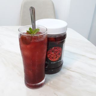 Xí muội ngâm/ syrup xí muội/ nước cốt xí muội (màu đỏ tự nhiên)