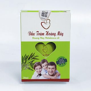 Tinh dầu tràm nguyên chất HOÀNG MÂY chai tròn 20ml cho bé phụ nữ sau sinh và người lớn tuổi