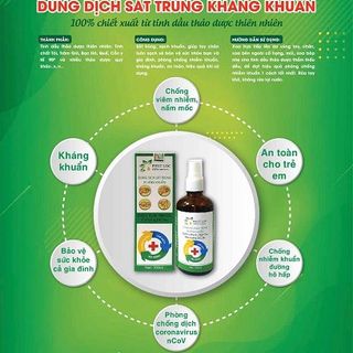 Nước rửa tay khô tặng tinh dầu chai 100ml 100 nguyên liệu thiên nhiên