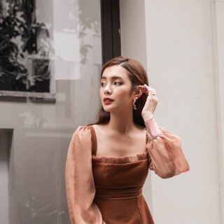 Đầm xòe phối viền
