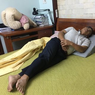 Gối chống trào ngược dạ dày người lớn 16cm bo tròn