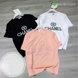Áo phông nữ thêu chữ CN thời trang