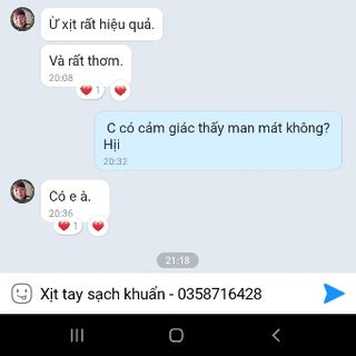 XỊT TAY SẠCH KHUẨN