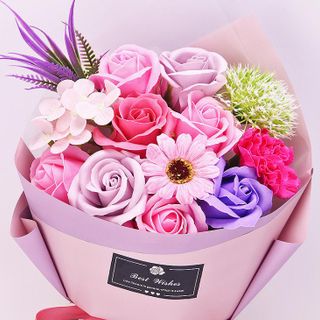 Bó Hoa Hồng Sáp Thơm Nhiều Màu