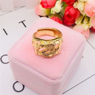 Nhẫn nam Đồng thau mạ vàng Rồng giáng trần N	9841