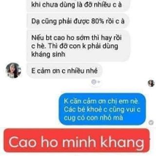 CAO HO MINH KHANG BẤT CHẤP HO KHÒ KHÈ VIÊM HỌNG HẠT VIÊM AMIDAN